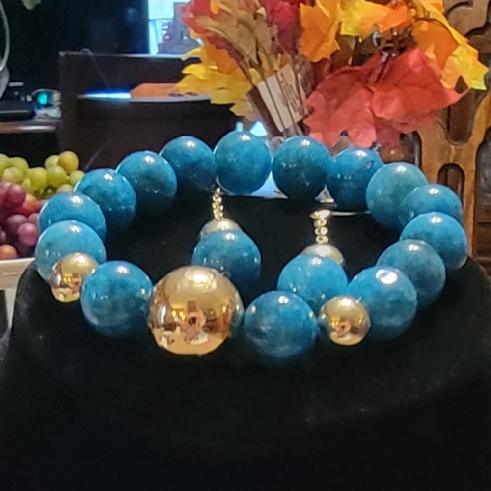 Blue Apatite Bracelet
